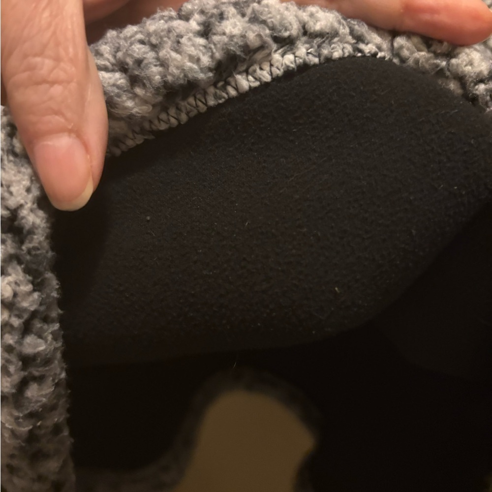 NWOT: Time and Tru Gray Sherpa style zipper Sweater - Picture 5 of 6
